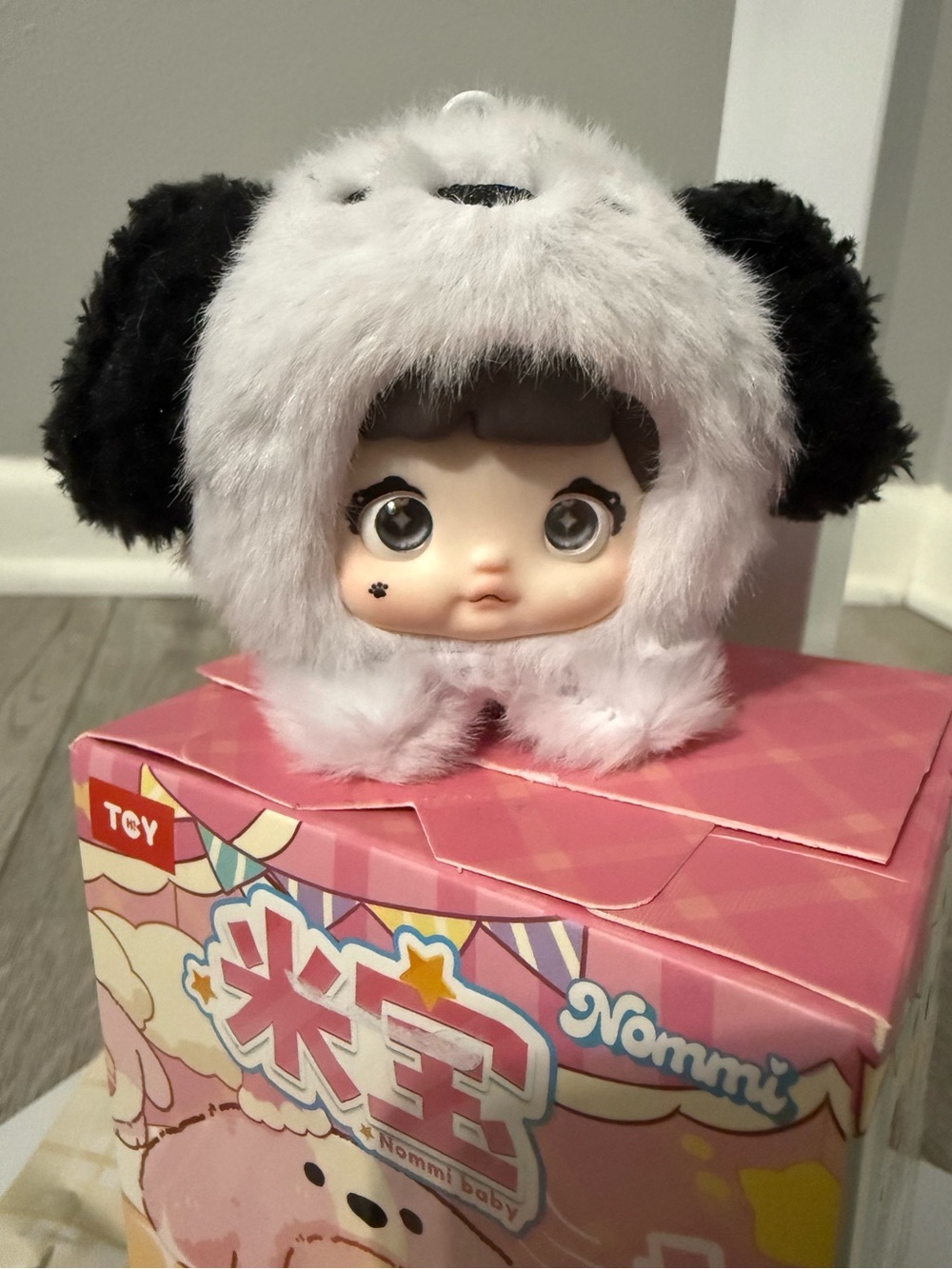 Nommi Baby Spotty Baby Puppy Plush Keychain Confirmed w/ Box & Card - Picture 2 of 7